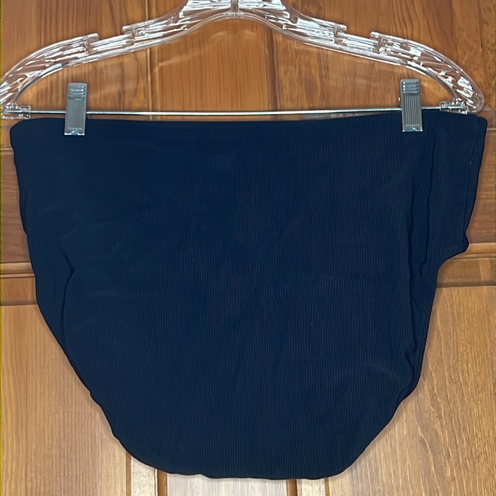 Lands’ End Women’s Tankini Size 14 Black With White Trim On Top - Picture 9 of 9